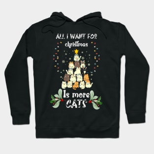 All I Want For Christmas Is More Cats Hoodie